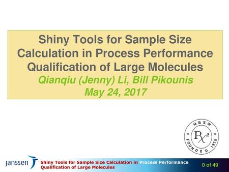 Outline Overview Shiny Tools & Statistical Methods Q/A.