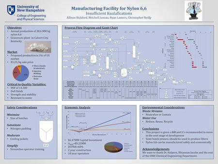 Manufacturing Facility for Nylon 6,6 Mass Flow Rate (kg/batch)