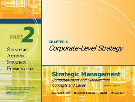 CHAPTER 6 Corporate-Level Strategy