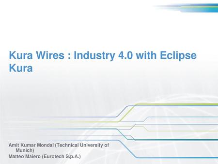 Kura Wires : Industry 4.0 with Eclipse Kura