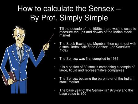 How to calculate the Sensex – By Prof. Simply Simple