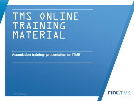 TMS Online training material