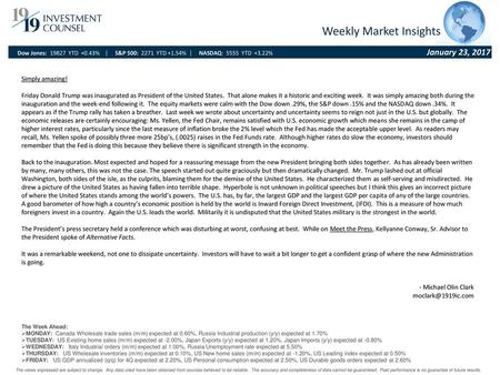 Weekly Market Insights