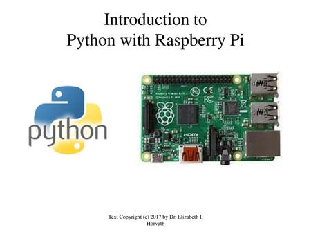 Introduction to Python with Raspberry Pi