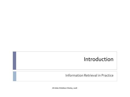 Information Retrieval in Practice