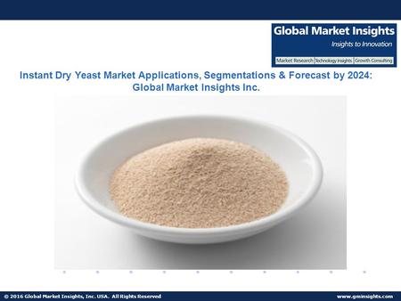 © 2016 Global Market Insights, Inc. USA. All Rights Reserved  Fuel Cell Market size worth $25.5bn by 2024 Instant Dry Yeast Market Applications,