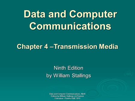 Data and Computer Communications