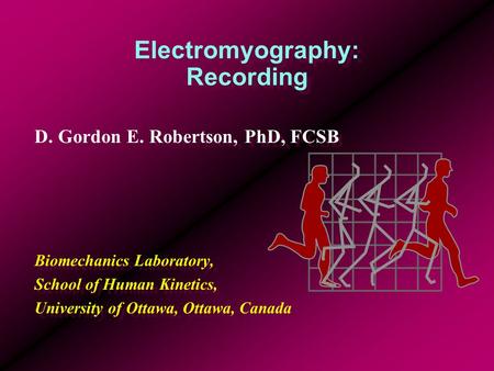 Electromyography: Recording