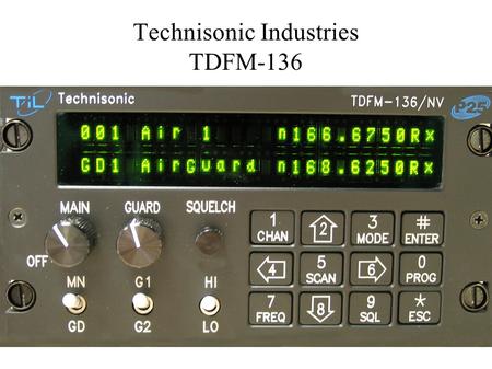 Technisonic Industries TDFM-136