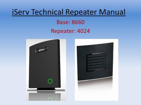 iServ Technical Repeater Manual