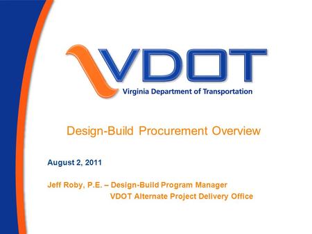 Design-Build Procurement Overview