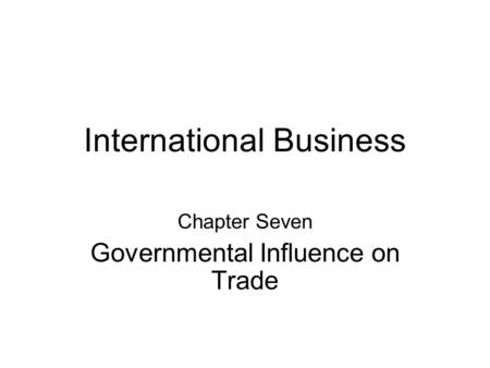 International Business