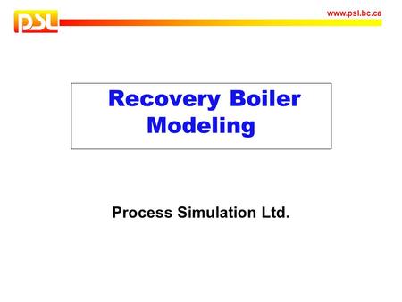 Recovery Boiler Modeling