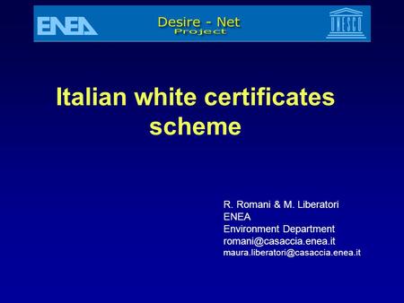 Italian white certificates scheme