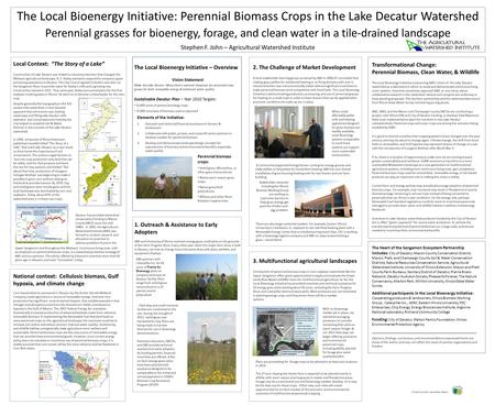 Local Context: The Story of a Lake Construction of Lake Decatur was linked to a business decision that changed the Midwest agricultural landscape. A. E.