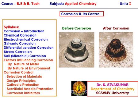 Department of Chemistry