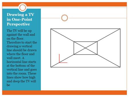 Drawing a TV in One-Point Perspective