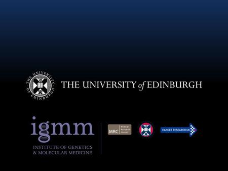 Data Storage & Security Dr Alastair F. Brown Head of Computing MRC Human Genetics Unit MRC Institute of Genetics and Molecular Medicine The University.