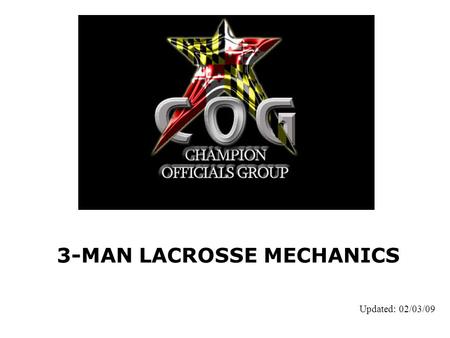 3-MAN LACROSSE MECHANICS