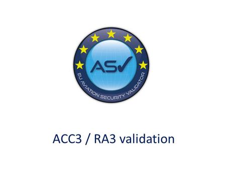 ACC3 / RA3 validation.