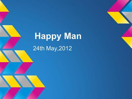 Happy Man 24th May,2012. What is happiness What is happiness?Such simple yet complicated word no exact words can match it. Is it the feeling of warmth.