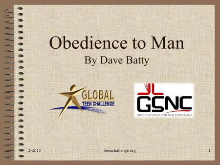 Obedience to Man By Dave Batty