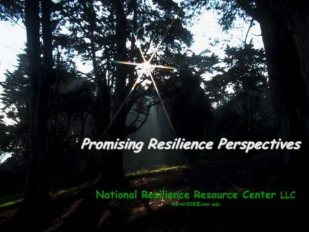 National Resilience Resource Center LLC