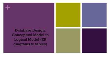 Database Design Process