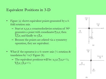 Equivalent Positions in 3-D