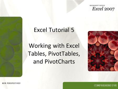 Objectives Explore a structured range of data Freeze rows and columns