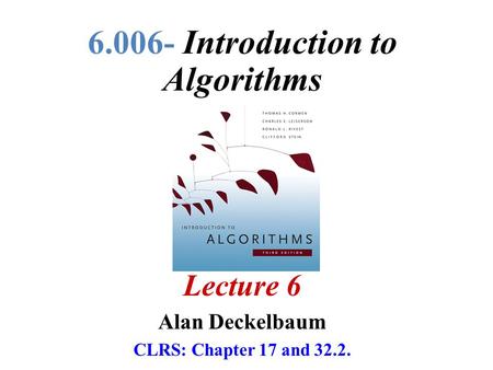 Introduction to Algorithms