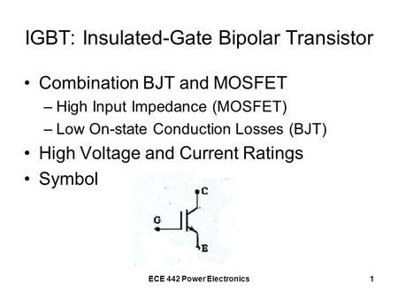 IGBT: Insulated-Gate Bipolar Transistor