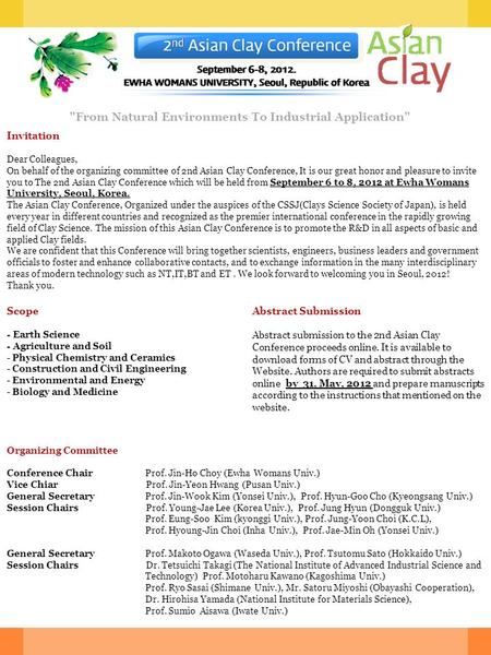 From Natural Environments To Industrial Application Scope - Earth Science - Agriculture and Soil - Physical Chemistry and Ceramics - Construction and.