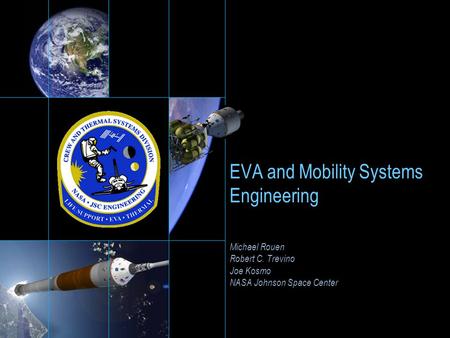 EVA and Mobility Systems Engineering