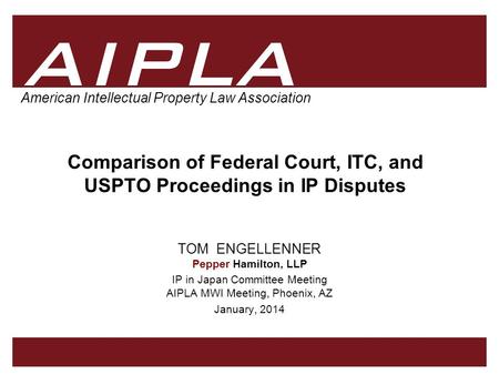 Comparison of Federal Court, ITC, and USPTO Proceedings in IP Disputes