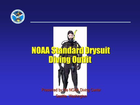 NOAA Standard Drysuit Diving Outfit