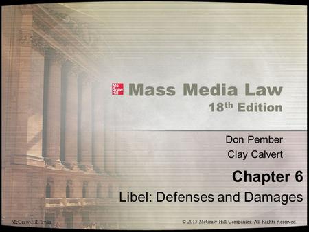 Mass Media Law 18th Edition