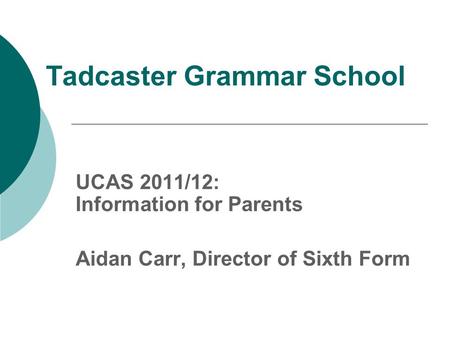 Tadcaster Grammar School