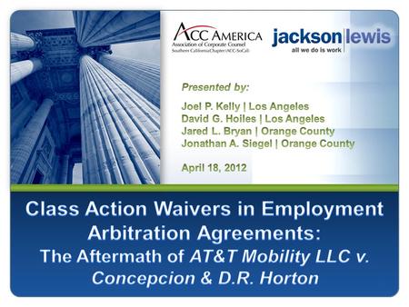 1. 2 Discover bank had a class action waiver in its arbitration agreements with credit card holders Credit card holder filed suit challenging late payment.