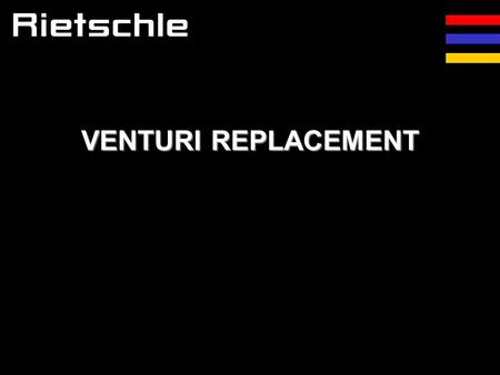 VENTURI REPLACEMENT.