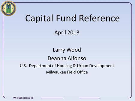 Capital Fund Reference