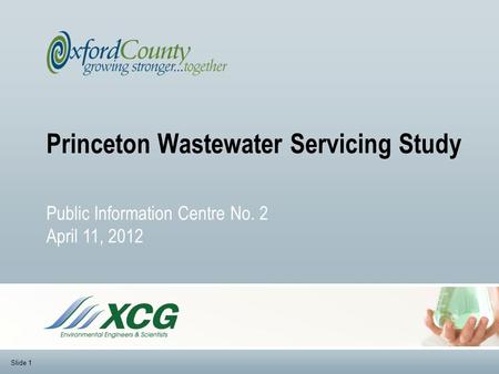 Princeton Wastewater Servicing Study