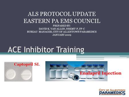 ACE Inhibitor Training