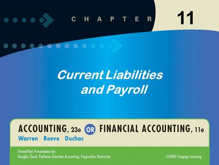 Current Liabilities and Payroll