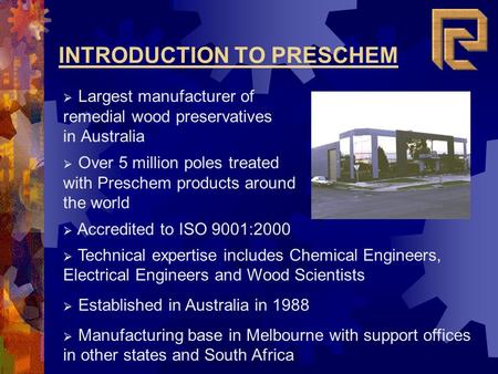 INTRODUCTION TO PRESCHEM