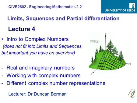 CIVE Engineering Mathematics 2.2