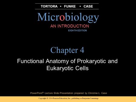 Functional Anatomy of Prokaryotic and Eukaryotic Cells