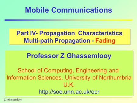 Mobile Communications