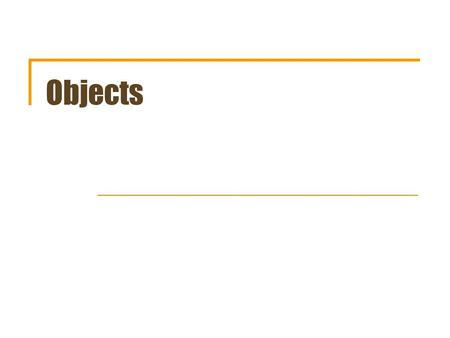 Objects. 2 Object Oriented Programming (OOP) OOP is a different way to view programming Models the real world A different view than Structured programming.