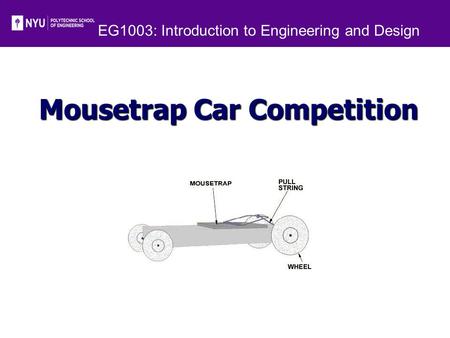 EG1003: Introduction to Engineering and Design